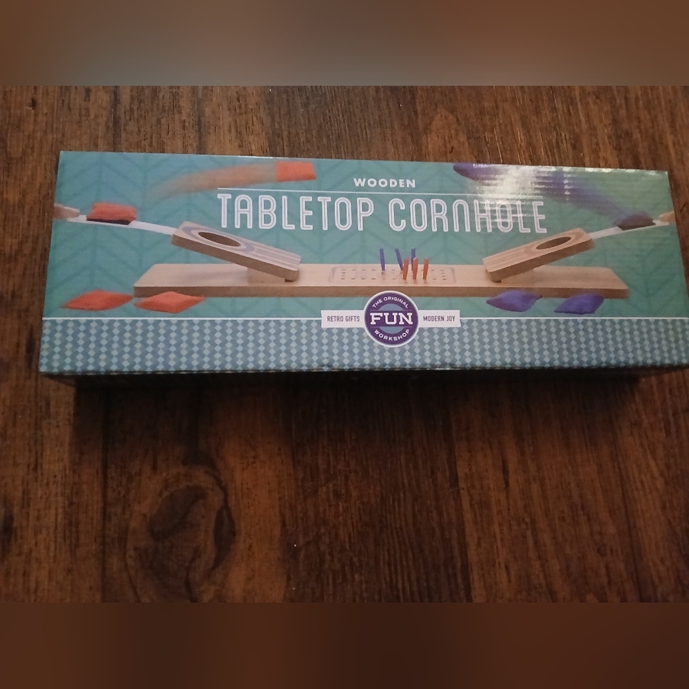 Wooden Tabletop Cornhole Game